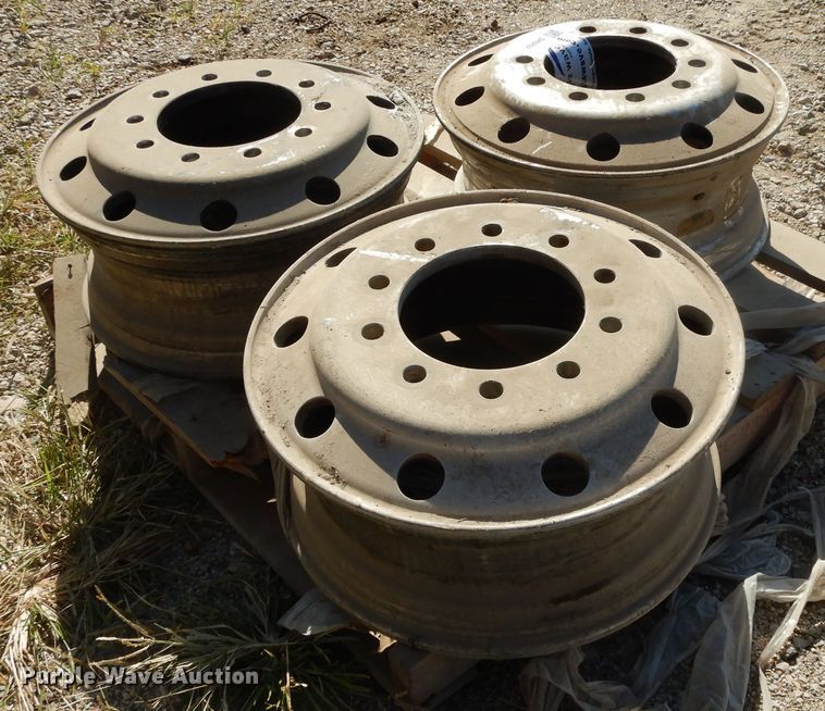 image for item DH0202 (3) 8.5x22.5 aluminum hub pilot wheels