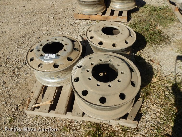 image for item DH0202 (3) 8.5x22.5 aluminum hub pilot wheels