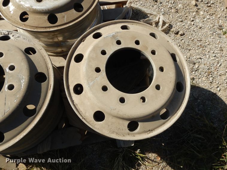 image for item DH0202 (3) 8.5x22.5 aluminum hub pilot wheels