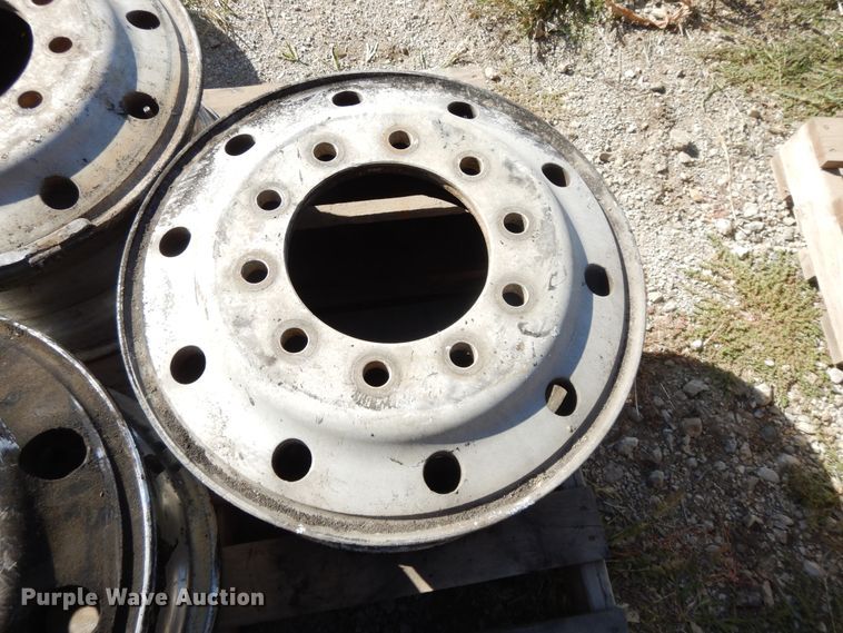 image for item DH0203 (6) 9x22.5 aluminum hub pilot wheels