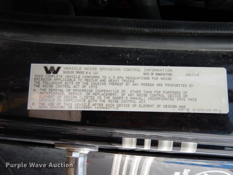 image for item DJ6534 2015 Western Star 4900A  semi truck