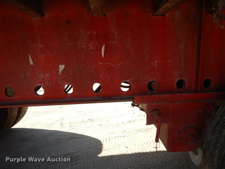 image for item DJ6600 2004 Transcraft flatbed trailer