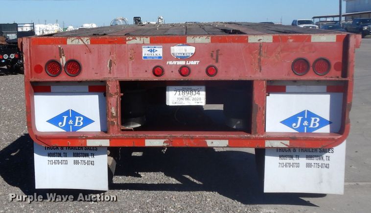 image for item DJ6602 2007 Lufkin flatbed trailer