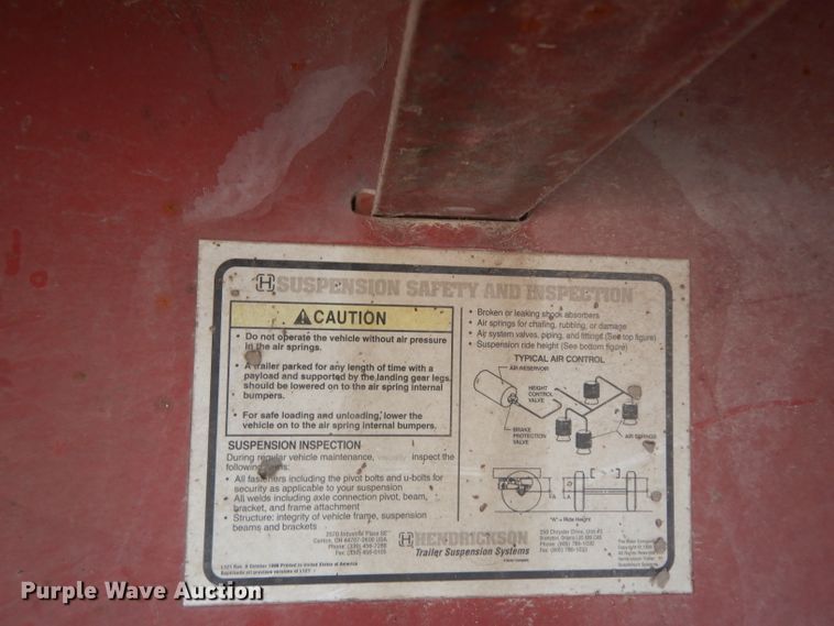 image for item DJ6602 2007 Lufkin flatbed trailer