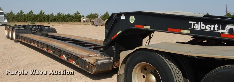 image for item DJ8778 2009 Talbert 55CC lowboy equipment trailer