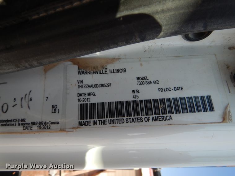 image for item DJ8783 2013 International WorkStar 7300  winch truck