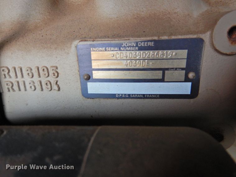 image for item HO9922 1997 Sullair 185DPQJD  air compressor