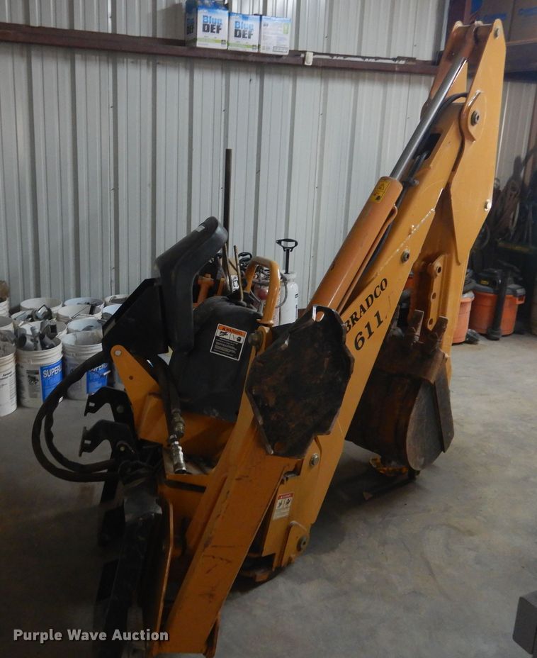 image for item HO9934 Bradco 8611X skid steer backhoe attachment