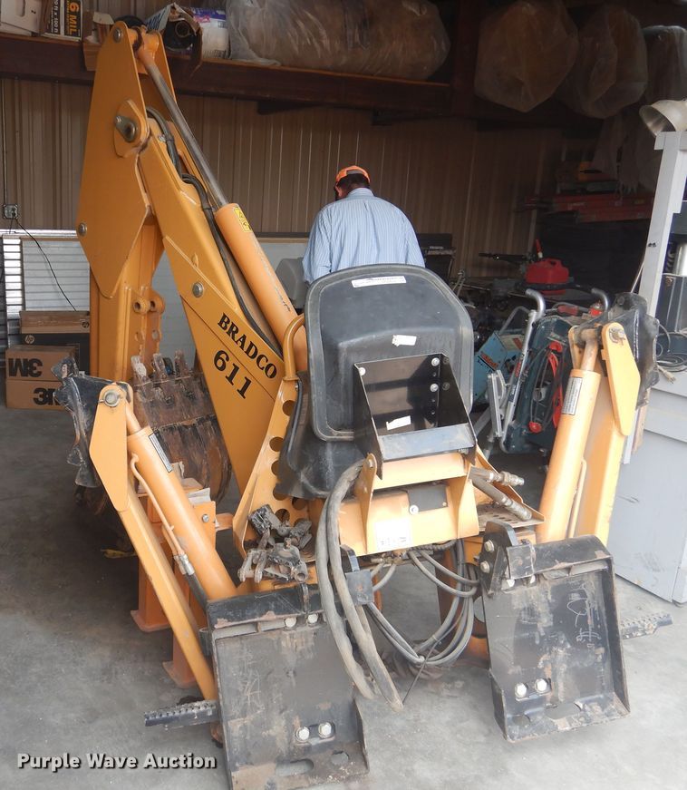 image for item HO9934 Bradco 8611X skid steer backhoe attachment