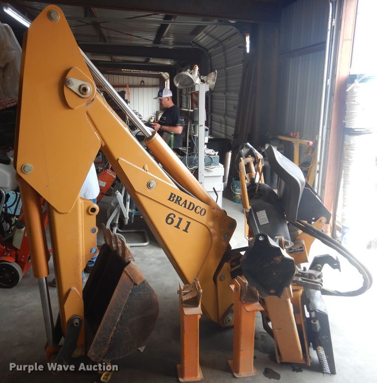 image for item HO9934 Bradco 8611X skid steer backhoe attachment