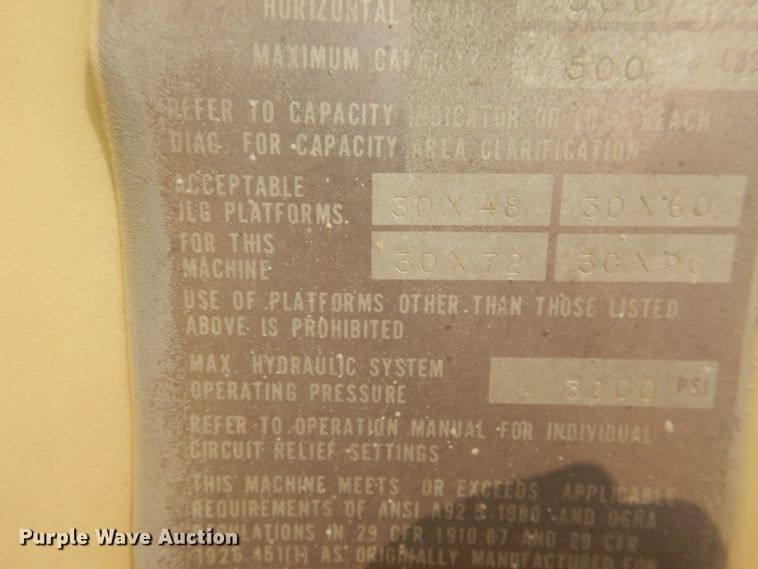 image for item HO9941 1990 JLG Topgun 60HA  boom lift