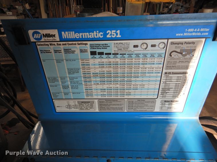 image for item HO9952 Miller MillerMatic 251 wire welder