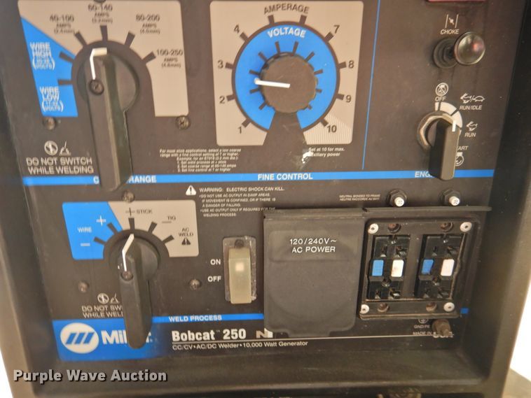 image for item HO9954 Miller Bobcat 250NT welder/generator