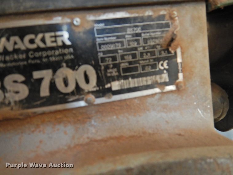 image for item HO9956 Wacker Neuson BS700 plate compactor