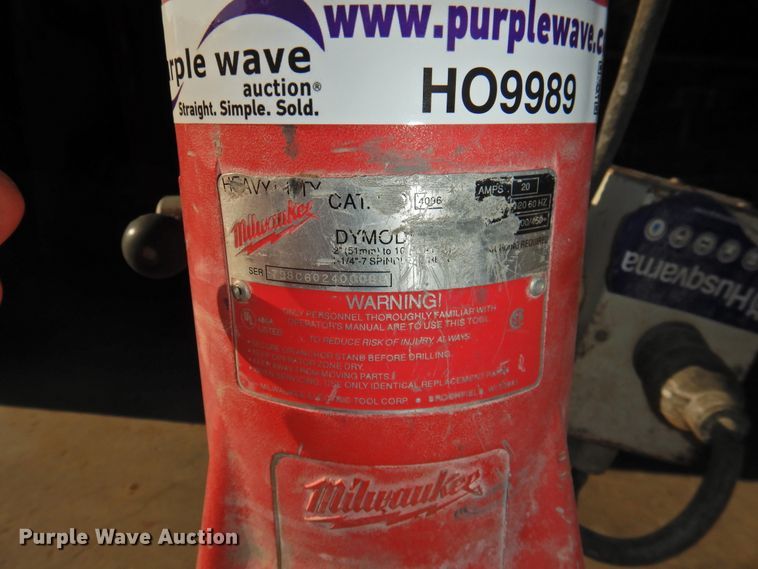 image for item HO9989 Milwaukee Dymodrill core drill