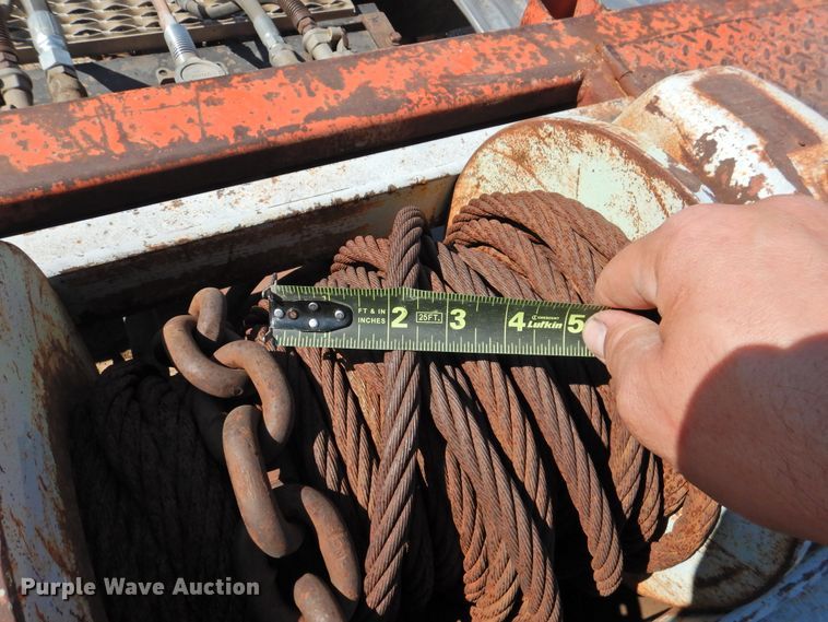 image for item HU9501 1990 Trail King drop deck equipment trailer