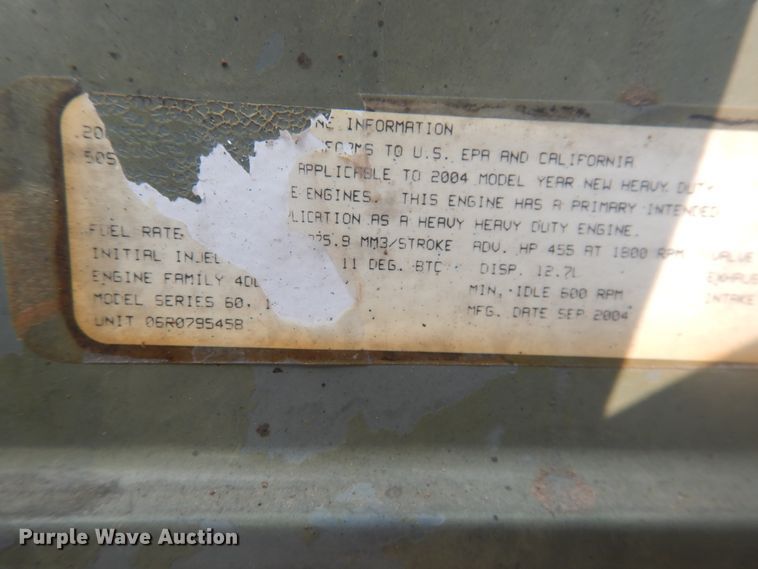 image for item HU9507 2005 Freightliner Columbia  dump truck