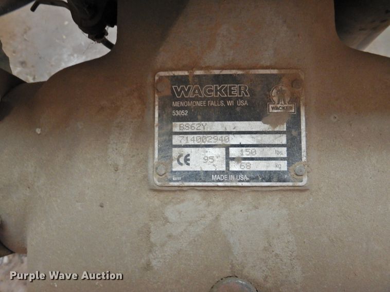 image for item HU9559 Wacker Neuson BS62Y plate compactor