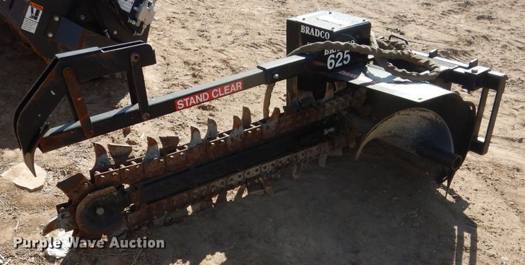 image for item HU9598 Bradco 625 skid steer trencher