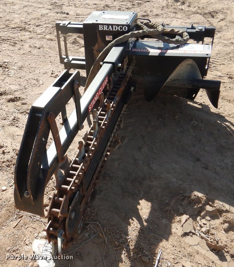 image for item HU9598 Bradco 625 skid steer trencher