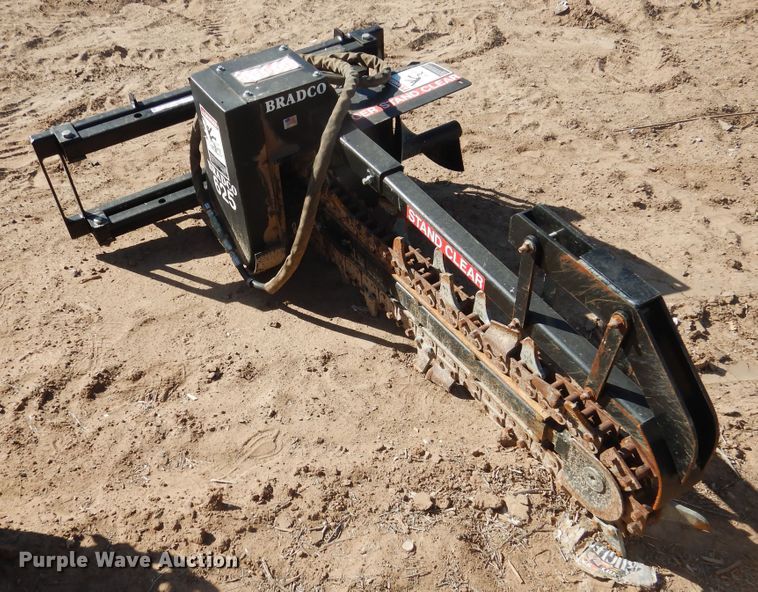 image for item HU9598 Bradco 625 skid steer trencher