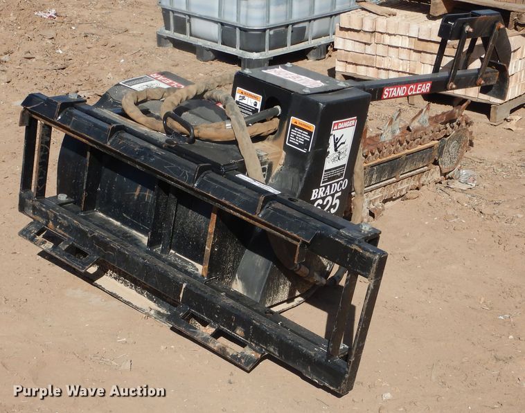 image for item HU9598 Bradco 625 skid steer trencher