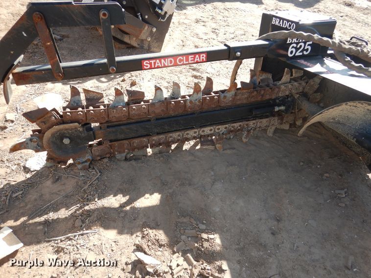 image for item HU9598 Bradco 625 skid steer trencher
