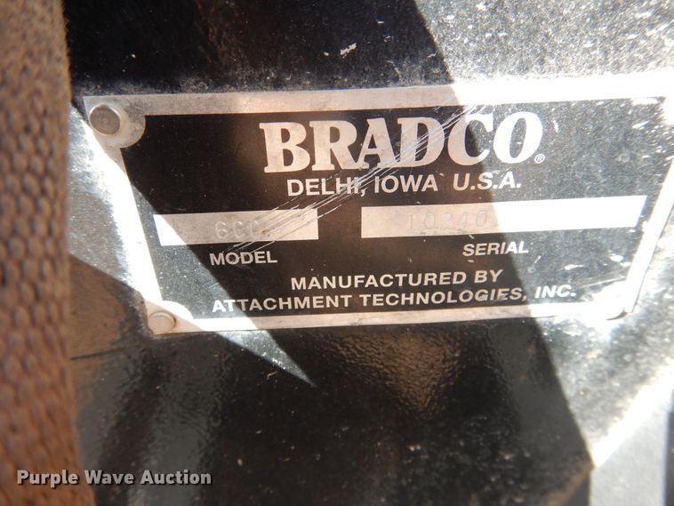 image for item HU9598 Bradco 625 skid steer trencher