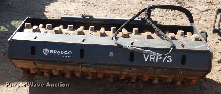image for item HU9599 2015 Bradco VRP73 skid steer vibratory roller
