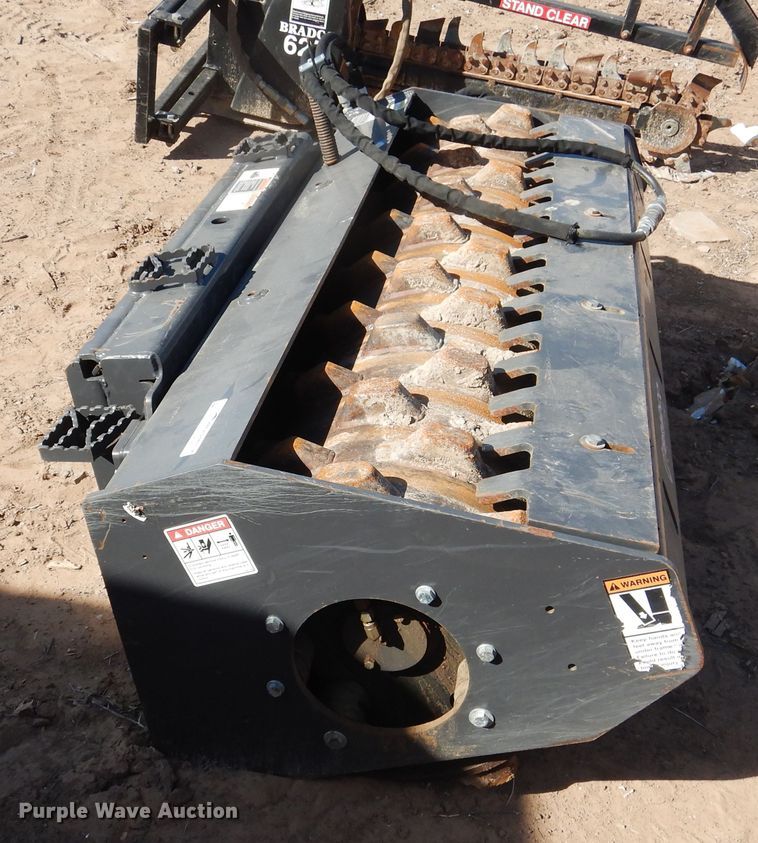 image for item HU9599 2015 Bradco VRP73 skid steer vibratory roller