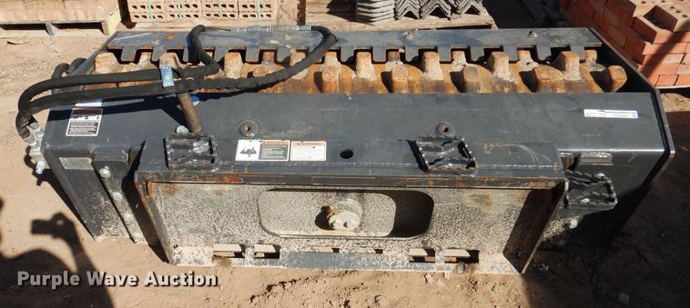 image for item HU9599 2015 Bradco VRP73 skid steer vibratory roller