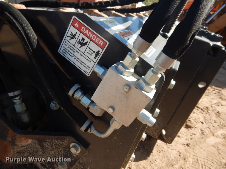 image for item HU9599 2015 Bradco VRP73 skid steer vibratory roller