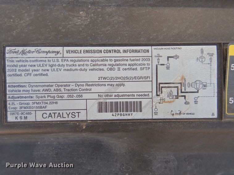 image for item HU9601 2003 Ford F150  SuperCab pickup truck