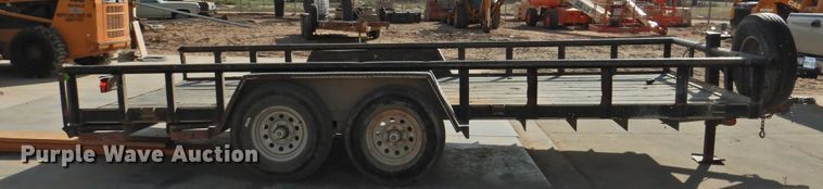 image for item HU9602 2009 Texas Bragg utility trailer