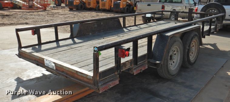 image for item HU9602 2009 Texas Bragg utility trailer