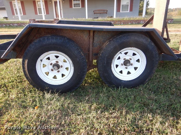 image for item AE9696 Shop built equipment trailer