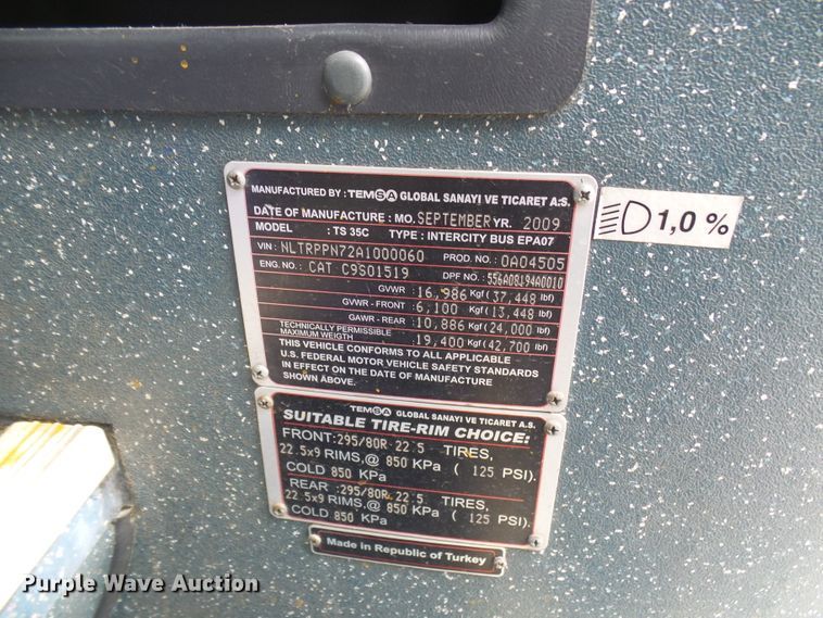 image for item DC2928 2010 Tesma TS35C  coach bus