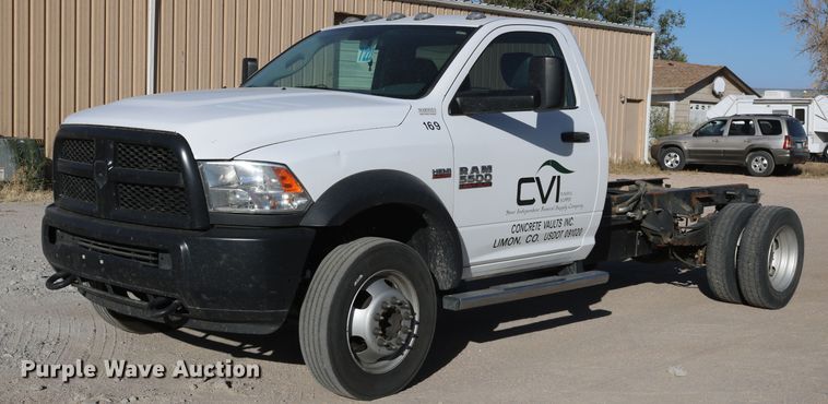 image for item DD6154 2016 Dodge Ram 5500  truck cab and chassis