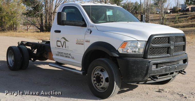 image for item DD6154 2016 Dodge Ram 5500  truck cab and chassis