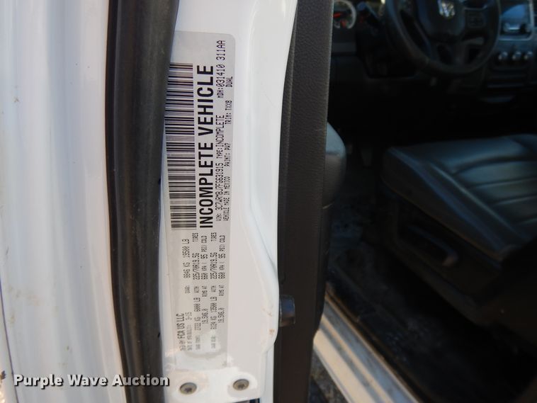 image for item DD6695 2015 Dodge Ram 5500  truck cab and chassis