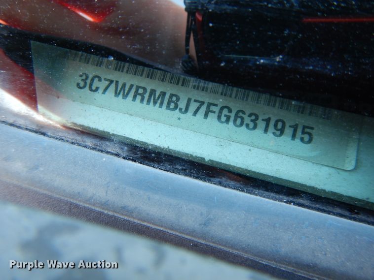 image for item DD6695 2015 Dodge Ram 5500  truck cab and chassis