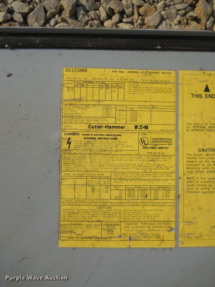 image for item DF4555 Cutler Hammer safety switch