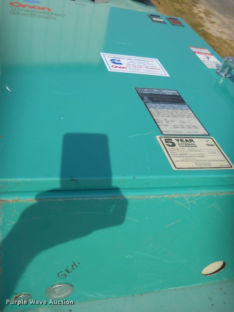 image for item DF4559 Onan 30EK-L-34464R  generator