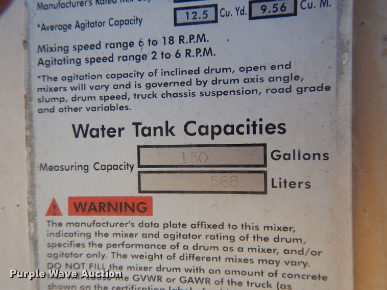 image for item DG4619 Mcneilus ready mix bed