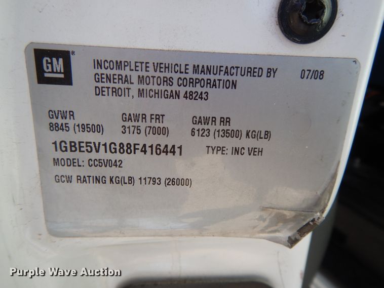 image for item DH0053 2008 Chevrolet C5500  food truck