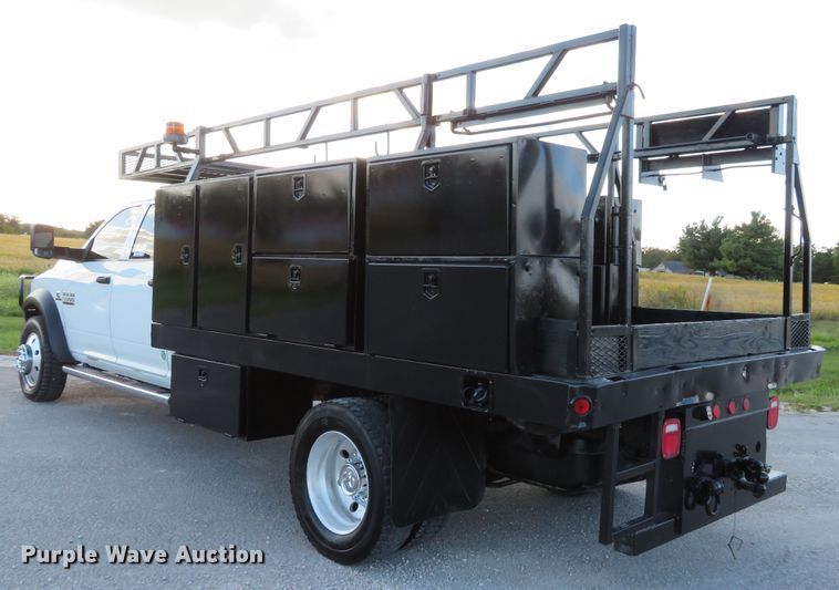 image for item DH1245 2014 Dodge Ram 5500HD  Crew Cab flatbed truck
