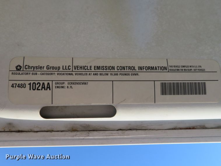 image for item DH1245 2014 Dodge Ram 5500HD  Crew Cab flatbed truck