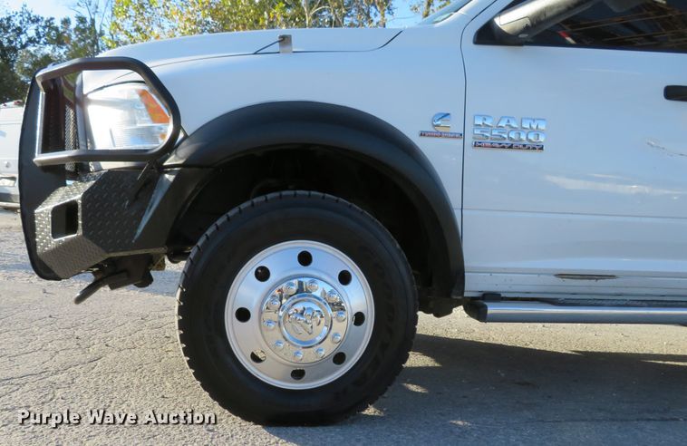 image for item DH1245 2014 Dodge Ram 5500HD  Crew Cab flatbed truck