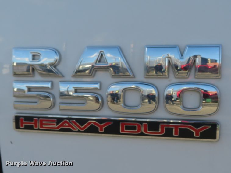 image for item DH1245 2014 Dodge Ram 5500HD  Crew Cab flatbed truck