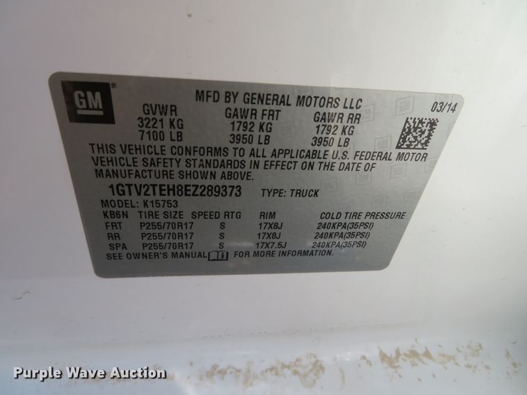 image for item DH3973 2014 GMC Sierra 1500  Double Cab pickup truck